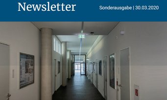 Deckblatt Newsletter der MPI für Chemie. Sonderausgabe 2020.