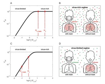 How masks work in virus-limited and virus-rich regimes (Science 2021) How masks work in virus-limited and virus-rich regimes (Science 2021)